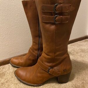 Born Women's Brown Heeled Boots
